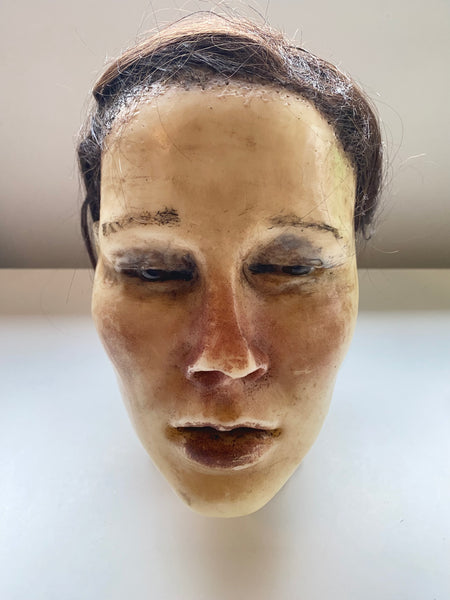 Antique Wax Medical Moulage Of A Female c.1900