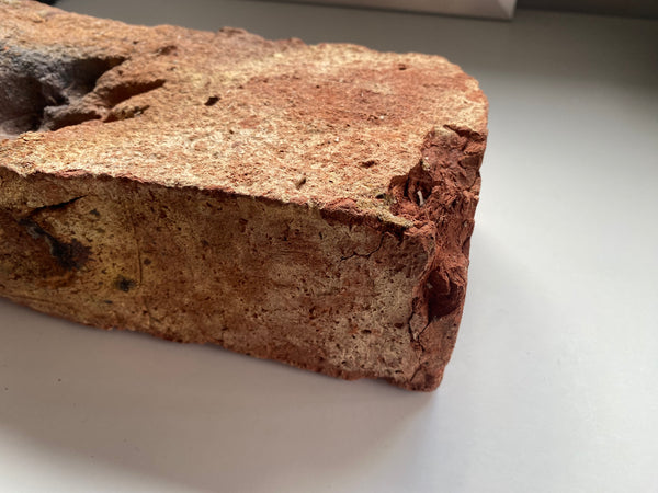 A Salvaged Victorian House Brick With A Curious Paw Print, Dating To Around 1860 - Source Vintage