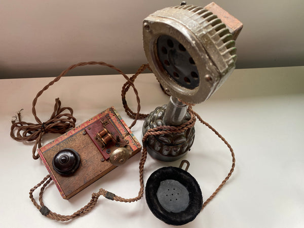 *RESERVED FOR TIM* Rare WW2 French Resistance Scratch Built Communications Radio Made From Old Cigar Box - Source Vintage