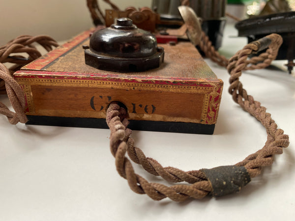 *RESERVED FOR TIM* Rare WW2 French Resistance Scratch Built Communications Radio Made From Old Cigar Box - Source Vintage
