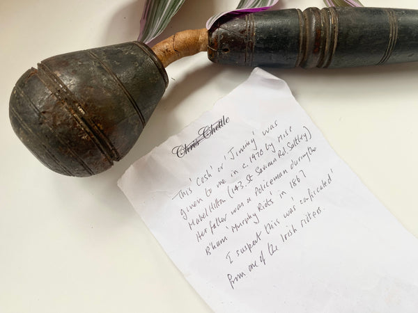 Rare Antique 19th Century Cosh Confiscated During The Notorious Murphy Riots In 1867 With Provenance - Source Vintage