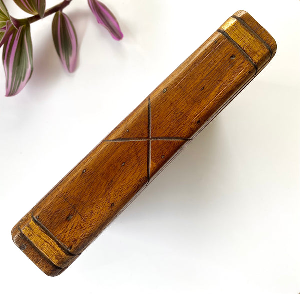 Antique 19th Century Scratch Built Folk Art Secret Book Box ‘Mrs S Huddlestone’ - Source Vintage