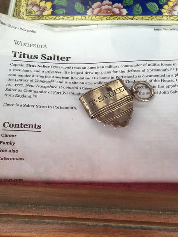A Very Rare 18th Century Silver Relic With A Possible Link To The Boston Massacre On March 5th 1770 Marking The Beginning Of The American Revolution - Source Vintage