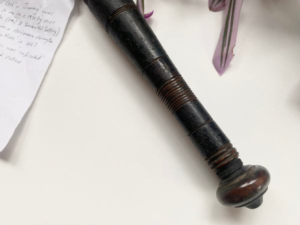 Rare Antique 19th Century Cosh Confiscated During The Notorious Murphy Riots In 1867 With Provenance - Source Vintage