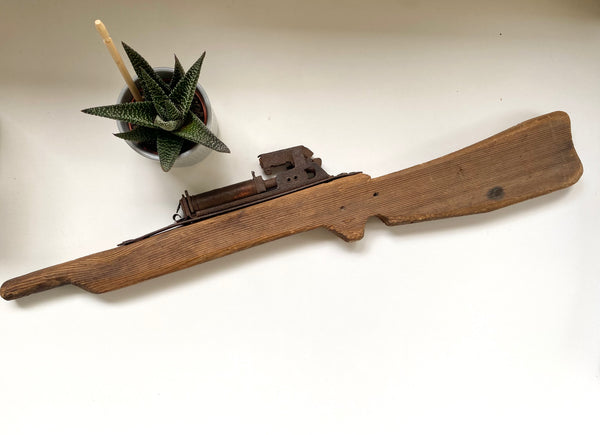 Antique 1920s Scratch Built Folk Art Primitive Toy - Source Vintage