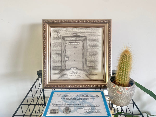 A Rare Original Signed Sketch By Lifer, Charles Bronson, Britain’s Most Notorious Prisoner - Source Vintage