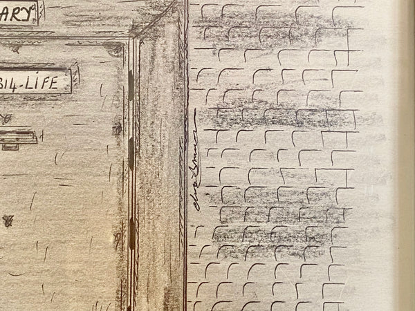 A Rare Original Signed Sketch By Lifer, Charles Bronson, Britain’s Most Notorious Prisoner - Source Vintage