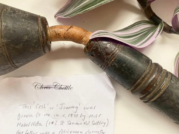 Rare Antique 19th Century Cosh Confiscated During The Notorious Murphy Riots In 1867 With Provenance - Source Vintage