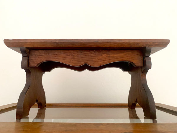 A Rare Folk Art Stand Made With Oak From Winchester Cathedral - Source Vintage