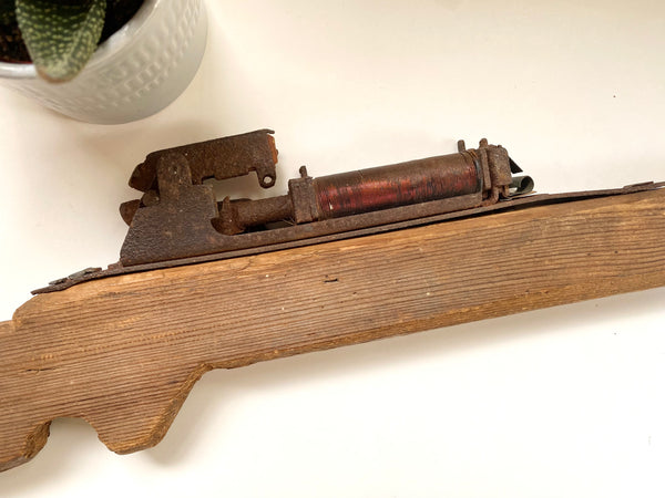 Antique 1920s Scratch Built Folk Art Primitive Toy - Source Vintage