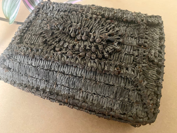 Remarkable Rare Antique Early 19th Century Folk Art Box Made Entirely Of Cloves - Source Vintage