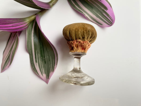Rare Antique Late 18th - Early 19th Century Make-Do Folk Art Scratch Built Pin Cushion - Source Vintage