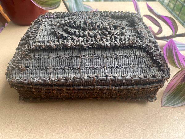 Remarkable Rare Antique Early 19th Century Folk Art Box Made Entirely Of Cloves - Source Vintage