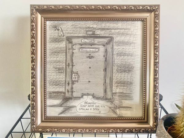 A Rare Original Signed Sketch By Lifer, Charles Bronson, Britain’s Most Notorious Prisoner - Source Vintage
