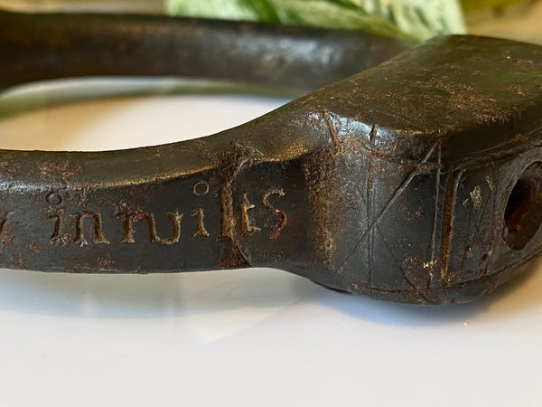 **RESERVED FOR MATT** Rare 17th Century Witch Trial Leg Iron Rector Of Somerford, Malmesbury, Wiltshire - Source Vintage