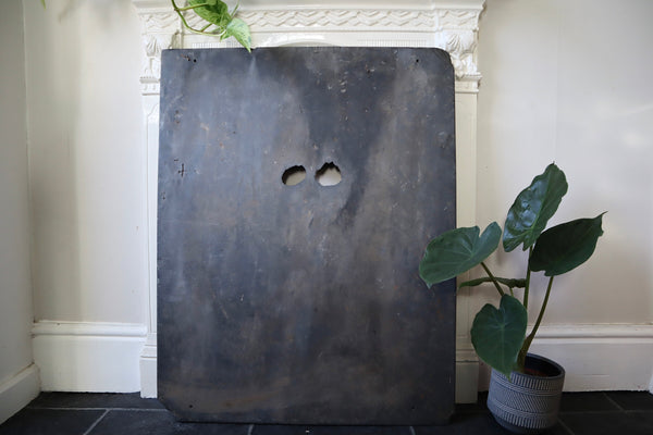 Antique Curiosity Slate Peephole Panel From Woodhall Estate Monastery Yorkshire - Source Vintage