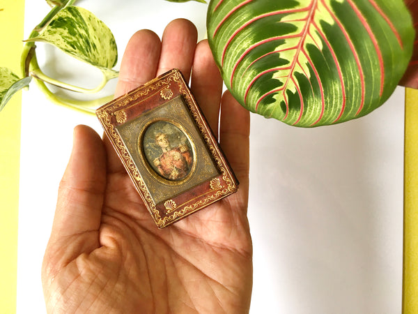Antique Victorian Embossed Leather Nib Wipe Personal Gift From Lady Raglan 1855 - Source Vintage