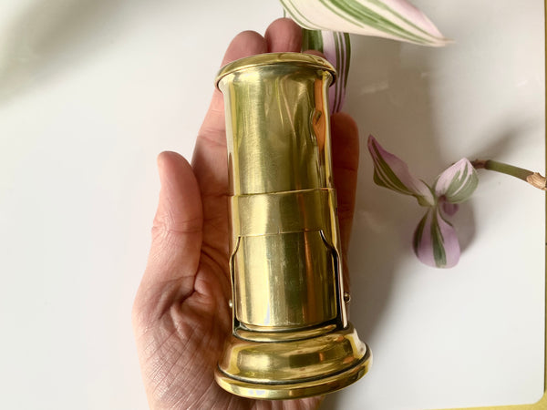 **RESERVED FOR MEGAN** Rare Antique 19th Century Brass Extendable Campaign Toddy Warmer - Source Vintage