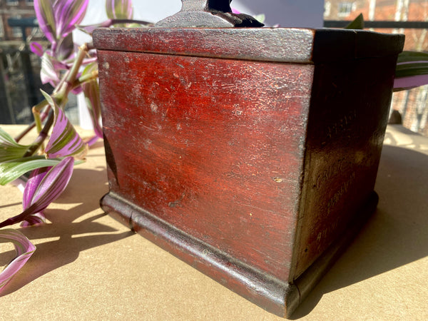 Antique 19th Century Sailor Folk Art Cigarette Ditty Box - Source Vintage
