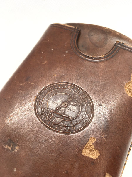 Military Leather Cigar Case William Francis 2805 Norfolk Regiment + Copy Of Full Service History - Source Vintage