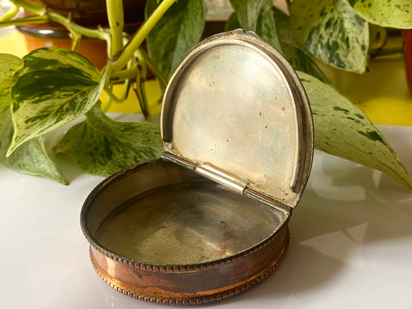 Antique 18th/19th Century Trench Art Snuff Box With George III Coin & Love Poem - Source Vintage