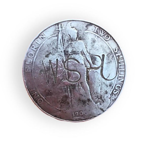 Rare Early 20th Century Silver Suffragette Defaced 2 Shillings Florin Votes For Women - Source Vintage