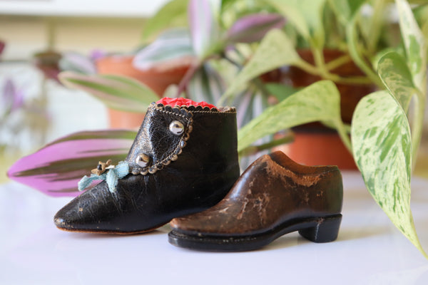 Rare 19th Century Miniature Shoe & Last, Apprentice Cordwainer Piece c.1855 - Source Vintage