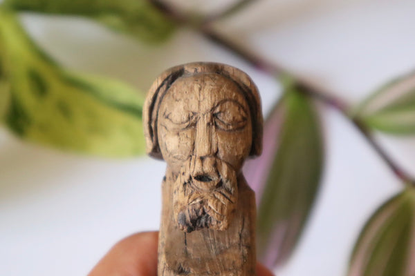 15th Century Antique Carved Limewood Sculpture Of A Saint Pilgrimage Piece - Source Vintage