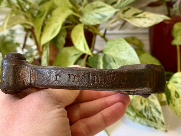 **RESERVED FOR MATT** Rare 17th Century Witch Trial Leg Iron Rector Of Somerford, Malmesbury, Wiltshire - Source Vintage