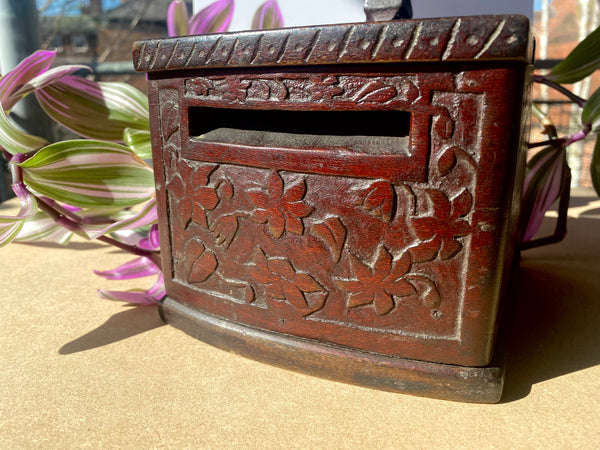 Antique 19th Century Sailor Folk Art Cigarette Ditty Box - Source Vintage