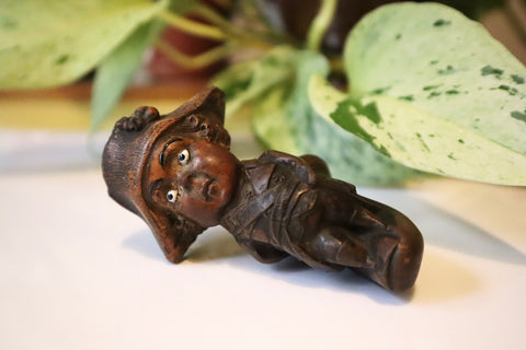 A Very Rare Antique Victorian Tom Thumb Novelty Figural Pipe Bowl - Source Vintage
