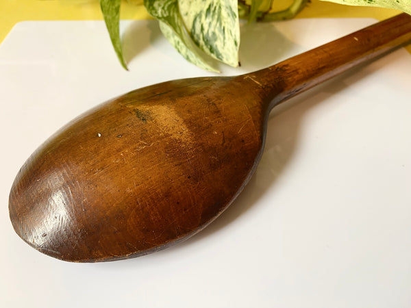 Rare Antique 19th Century Victorian Military Wooden Treen Spoon Award 1884 - Source Vintage