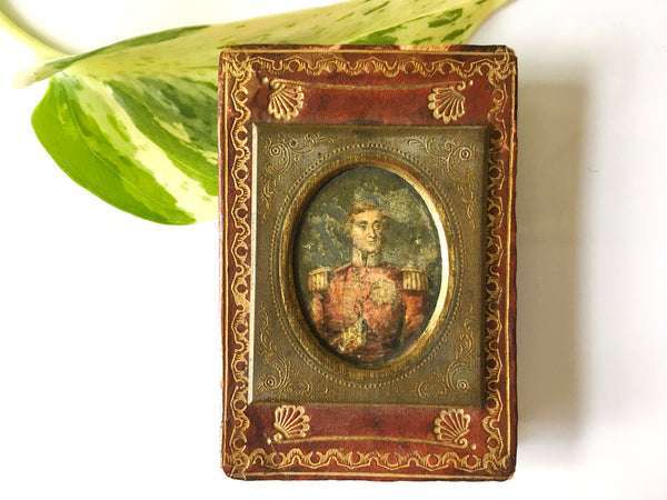Antique Victorian Embossed Leather Nib Wipe Personal Gift From Lady Raglan 1855 - Source Vintage