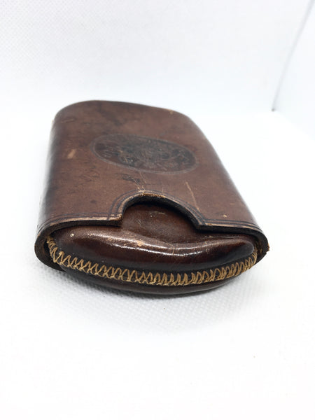 Military Leather Cigar Case William Francis 2805 Norfolk Regiment + Copy Of Full Service History - Source Vintage