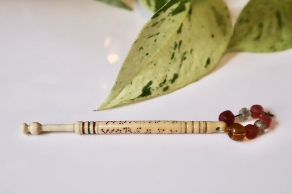 Rare Antique Victorian William Worsley Hanging Souvenir Folk Art Bobbin 1868 - Source Vintage