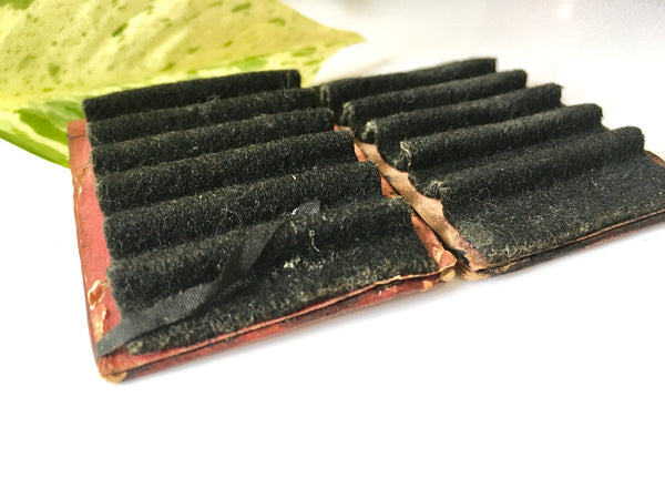 Antique Victorian Embossed Leather Nib Wipe Personal Gift From Lady Raglan 1855 - Source Vintage