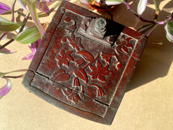 Antique 19th Century Sailor Folk Art Cigarette Ditty Box - Source Vintage