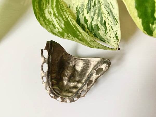Rare Antique Victorian Sterling Silver Top Denture Mouth Piece Curio - Source Vintage