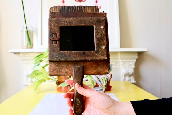 Antique Scratch Built Solar Eclipse Viewer - Source Vintage