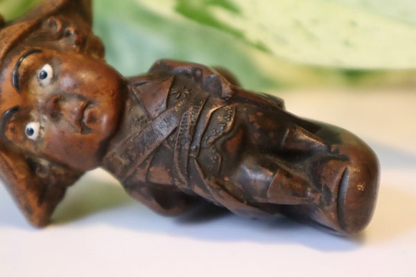 A Very Rare Antique Victorian Tom Thumb Novelty Figural Pipe Bowl - Source Vintage