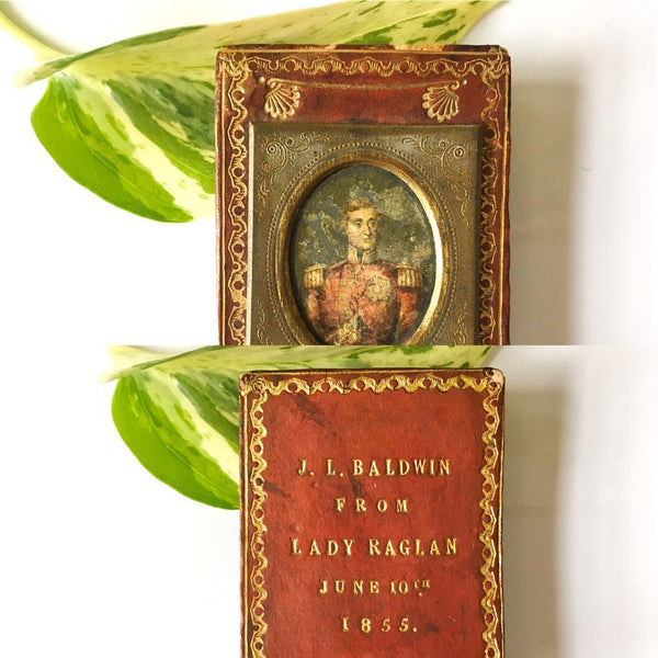 Antique Victorian Embossed Leather Nib Wipe Personal Gift From Lady Raglan 1855 - Source Vintage