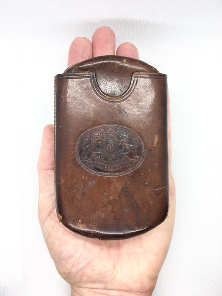 Military Leather Cigar Case William Francis 2805 Norfolk Regiment + Copy Of Full Service History - Source Vintage