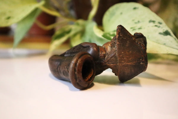 A Very Rare Antique Victorian Tom Thumb Novelty Figural Pipe Bowl - Source Vintage