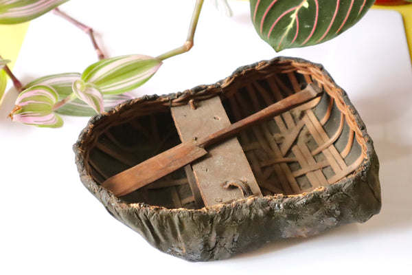 A Rare 19th Century Folk Art Miniature Apprentice Piece Coracle Boat - Source Vintage
