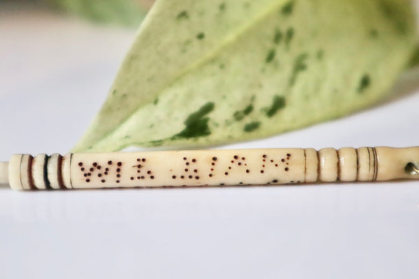 Rare Antique Victorian William Worsley Hanging Souvenir Folk Art Bobbin 1868 - Source Vintage