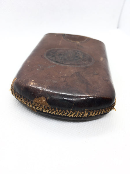Military Leather Cigar Case William Francis 2805 Norfolk Regiment + Copy Of Full Service History - Source Vintage