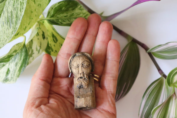 15th Century Antique Carved Limewood Sculpture Of A Saint Pilgrimage Piece - Source Vintage