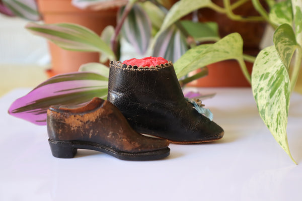 Rare 19th Century Miniature Shoe & Last, Apprentice Cordwainer Piece c.1855 - Source Vintage