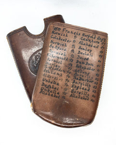 Find Of The Week - Militaria Leather Cigar Case Of 2805 William Francis 2nd Battalion Norfolk Regiment 1891 - 1914