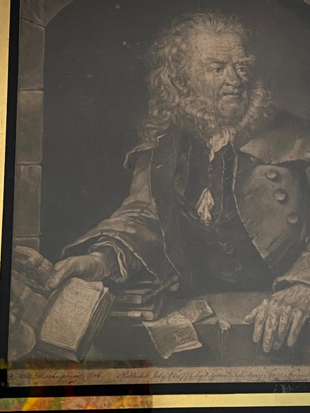Rare Pairing Of 18th Century Portrait Of Thomas Gent (1693–1778) & Original Copy Of Of His Book, ‘The History of Rippon (1777)’